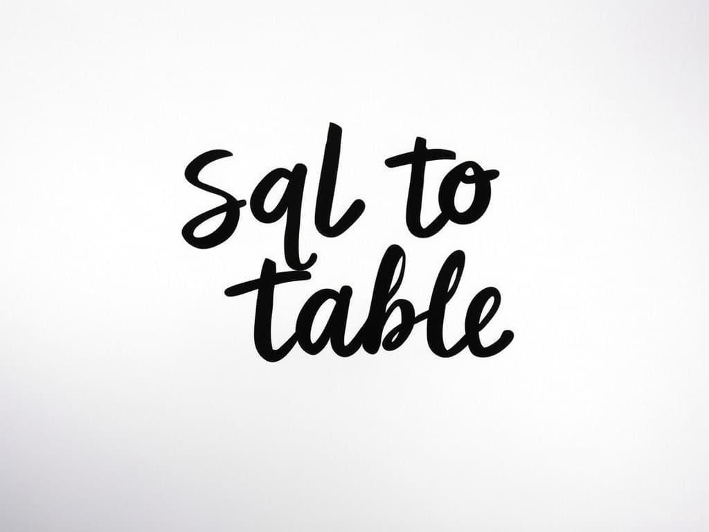 sql-to-table